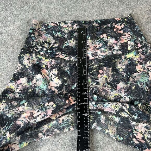 Lululemon Wunder Under Leggings Womens 8 Dapple Daze Multi Crop Yoga - Picture 4 of 9